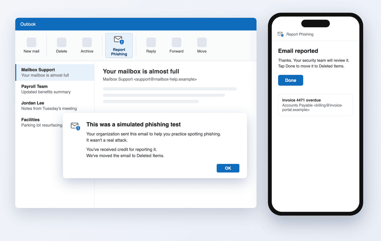 One Report Phishing Button for Every Outlook