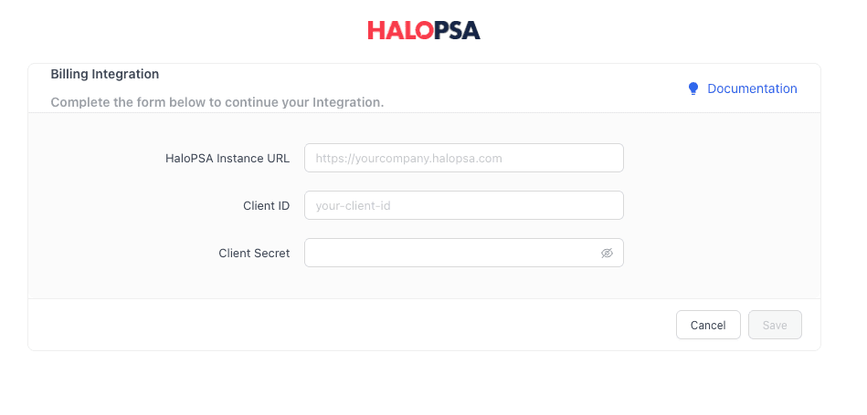 Halo PSA Integration