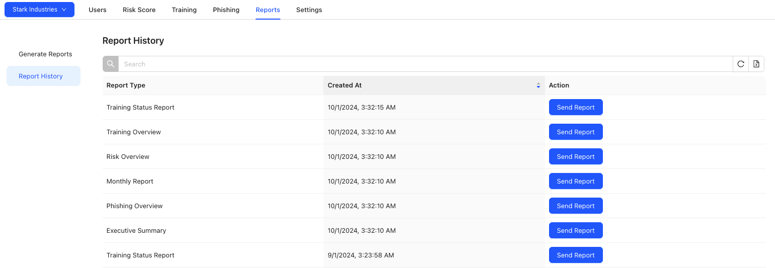 Access Historical Reports