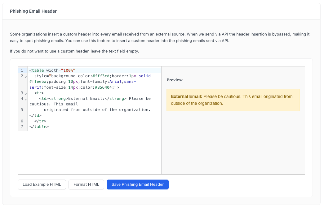Enhanced Phishing Simulation Management